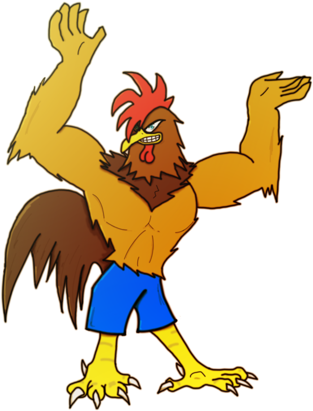 Muscle Rooster By Sonichaxd - Rooster Muscle (916x873)