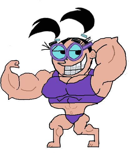 Muscle Tootie Flexing By Thefranksterchannel - Comics (488x514)