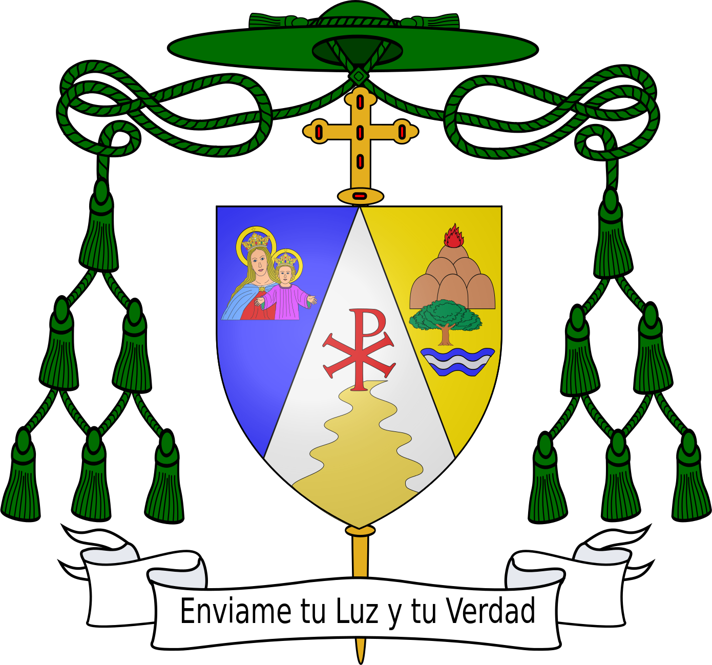 Coa Bishop Osvaldo Brenes Of San Carlos - Roman Catholic Archdiocese Of Bologna (1390x1298)