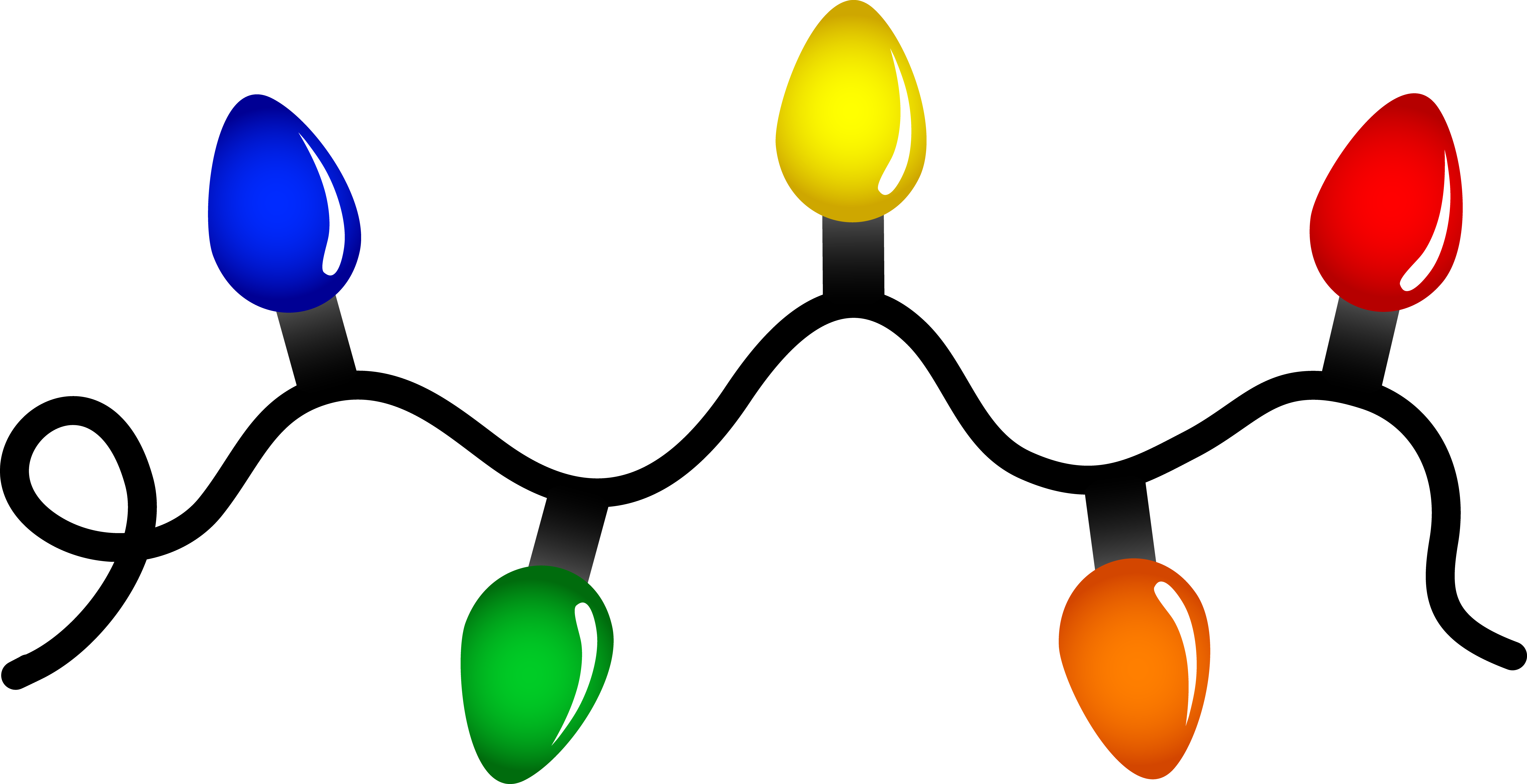 Christmas Lights Clipart Free Clipart Images - Transparent Background Christmas Lights Clipart (7709x3959)