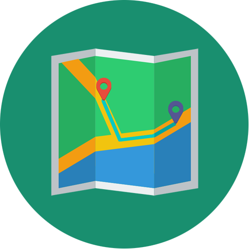 512 X 512 - Directions Map Icon (512x512)