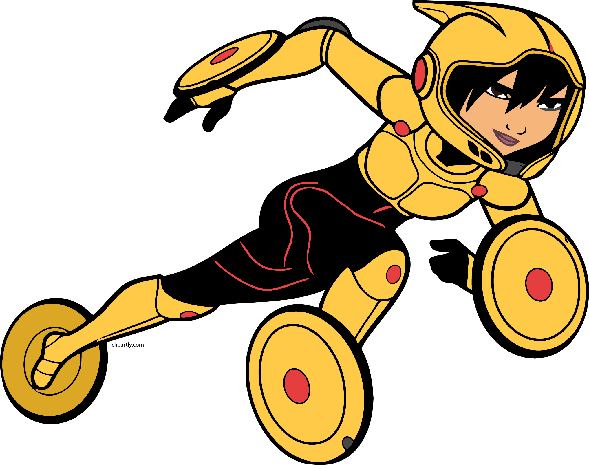 Gogo Tomago Run Png Clipart - Big Hero 6 Coloring Page (2034x1606)
