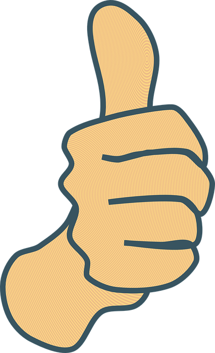 September 2014 Sat Words Daily - Thumbs Up Clipart (439x720)
