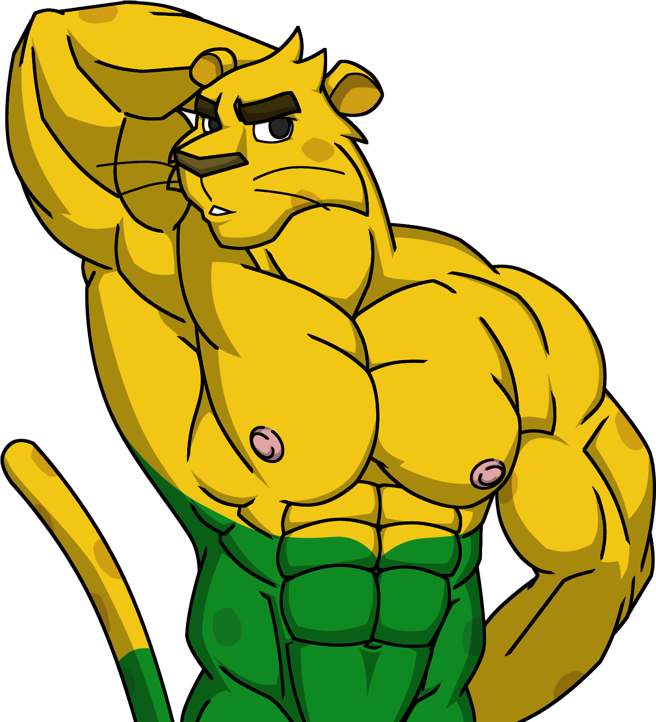 Ginga's Muscle Mode - Brazil Ginga Muscles (1481x1500)