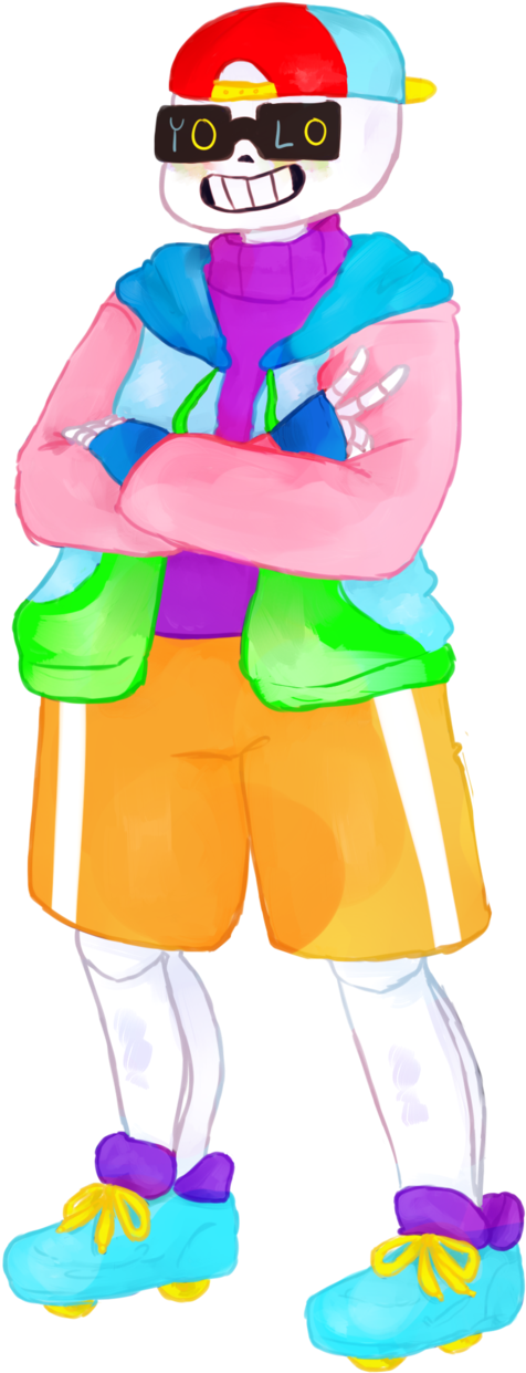Underfresh Sans By Frostyskeleton - Minecraft (636x1257)