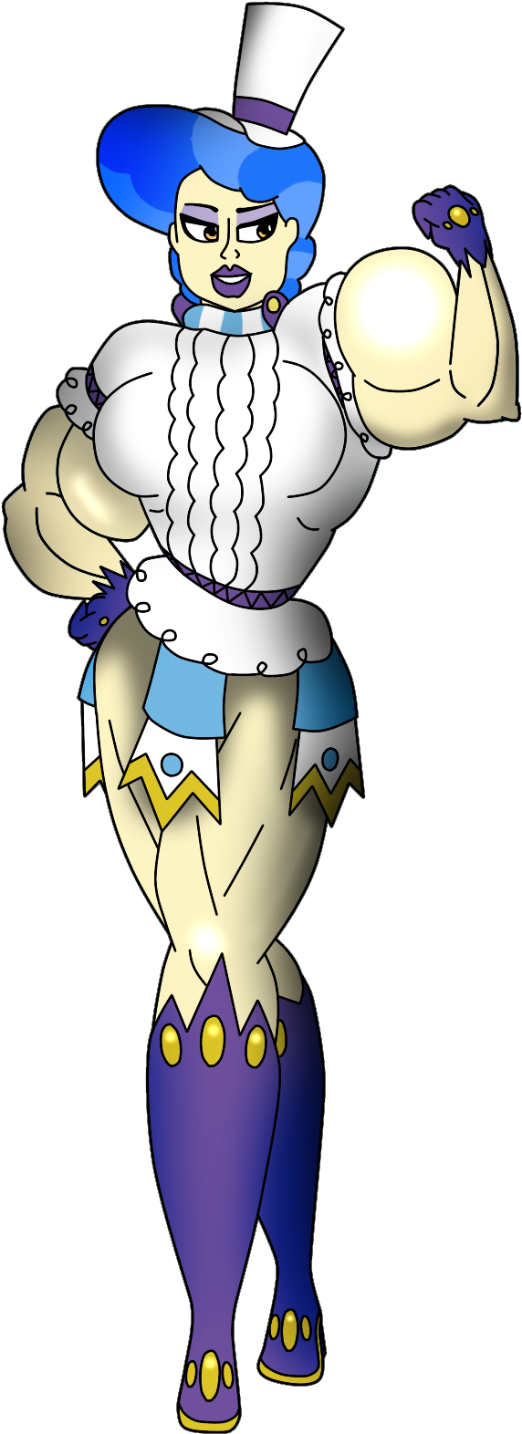 My Muscle Pony Collab - Cartoon (580x1600)