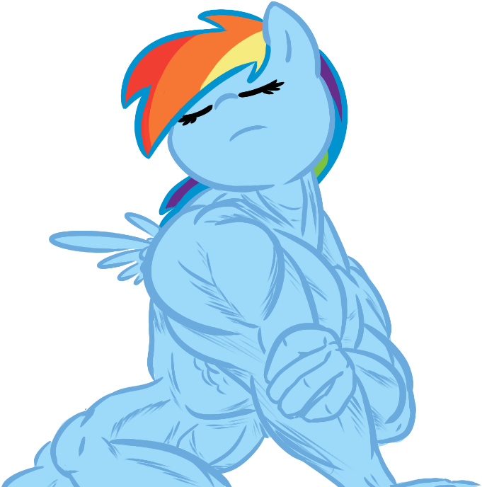 Tess, Fabulous Custodes, Muscles, Overdeveloped Muscles, - Muscle My Little Pony (770x700)