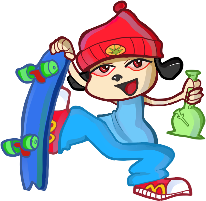 Parappa The Rapper Being A Weed King Coolio - Parappa The Rapper Weed (850x850)