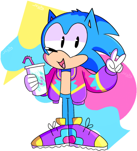 Hip N Rad 90s Hedgie - Cartoon (500x638)