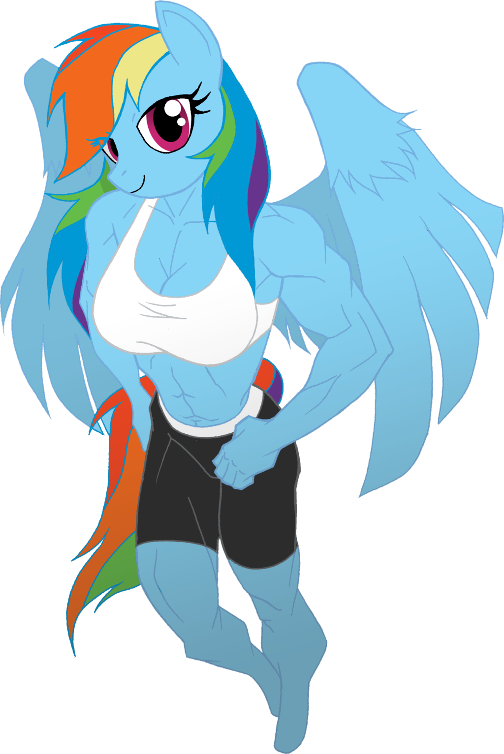 Post 39706 0 26607500 1480397572 Thumb - Mlp Rainbow Dash Muscle (1024x1533)