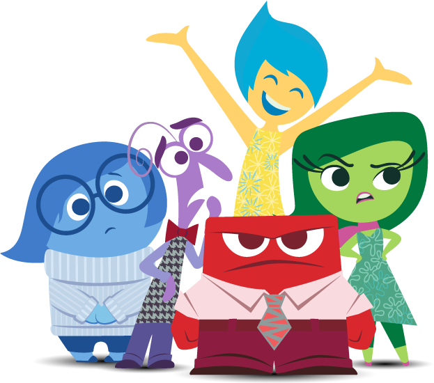 Emotion Youtube Pixar Art - Inside Out Emotions Png (623x550)