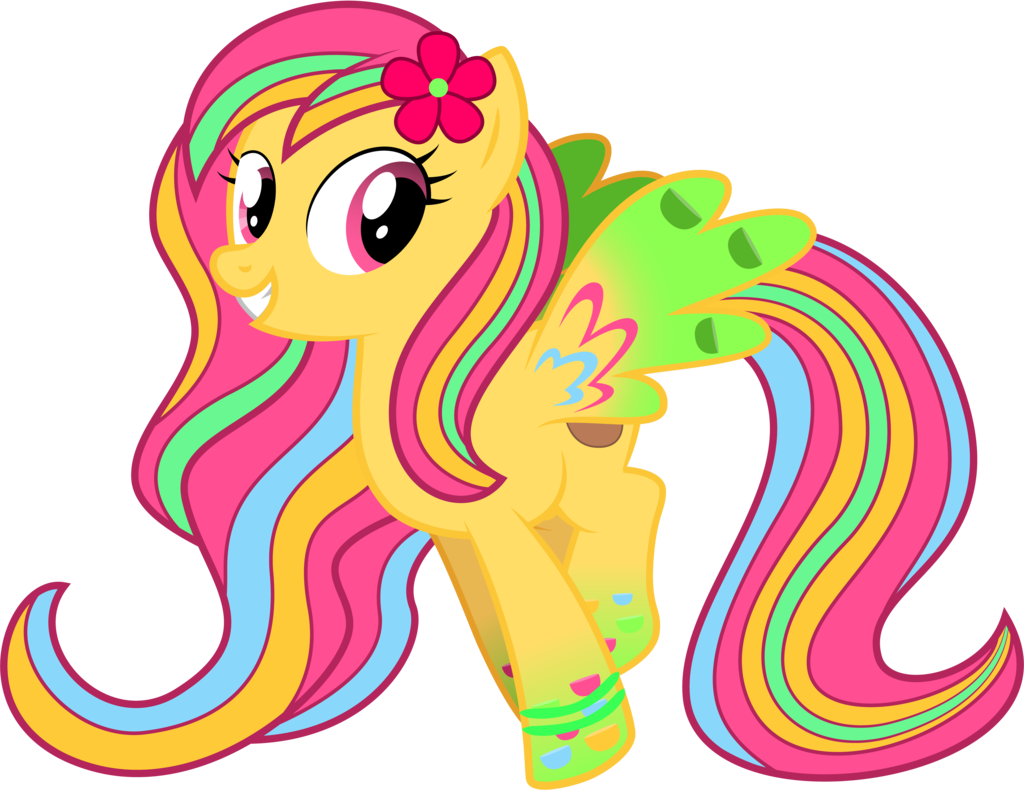 [request] Hawaiian Breeze With Rainbow Power By Volodragon - Illustration (1024x790)