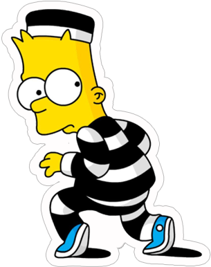 Bart Prison - Imagenes Sin Fondo Blanco (400x400)