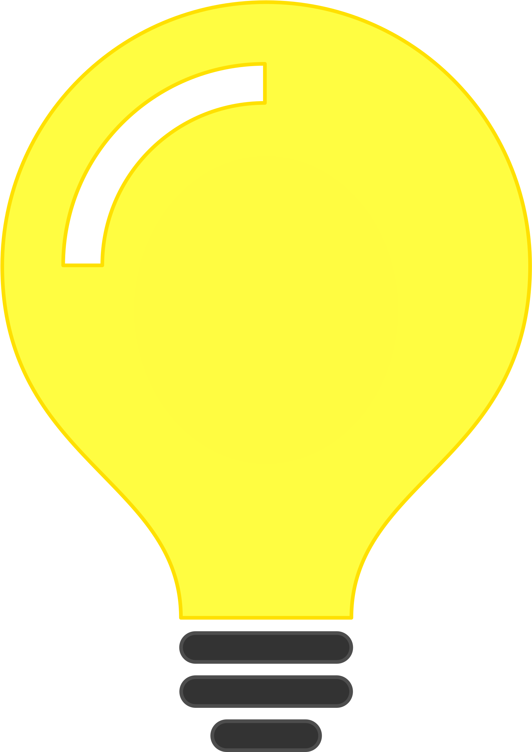 Bulb Idea Icon - Minimalist Light Bulb Png (2400x2400)