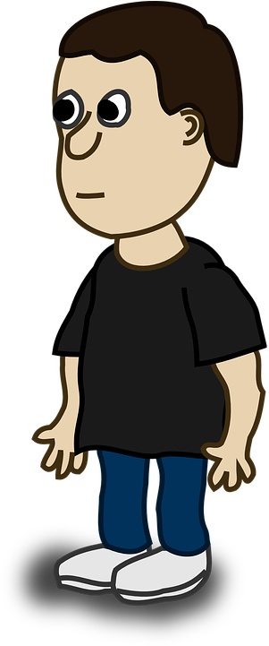 White Boy Cartoon 15, Buy Clip Art - Cartoon Lad (360x720)