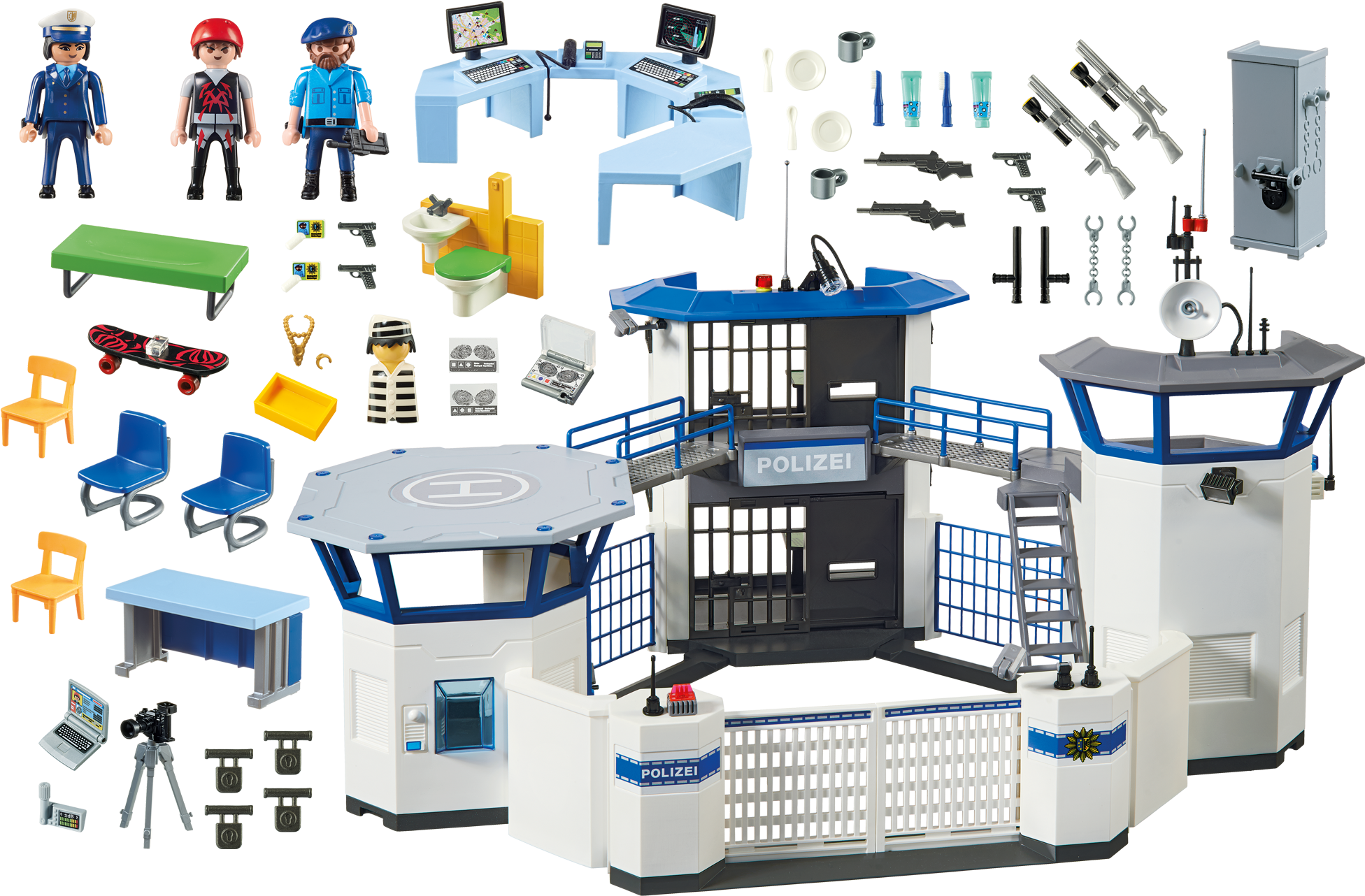 Http - //media - Playmobil - Com/i/playmobil/6872 Product - Playmobil 6872 Police Command Center With Prison (2000x1400)