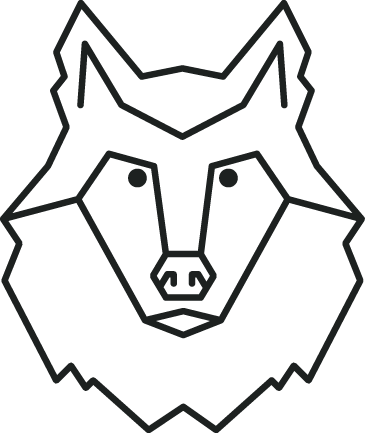 Wolf - - Line Art (365x433)