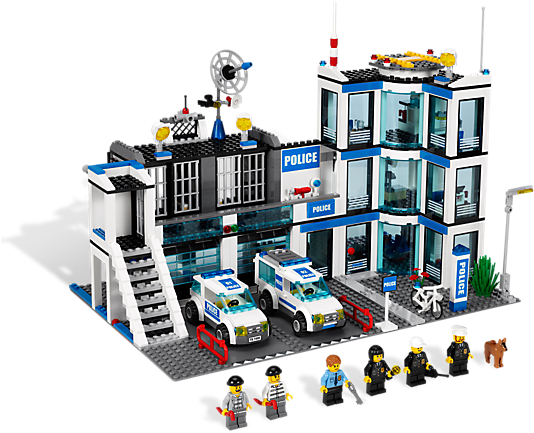 Restore Law And Order In Lego® City With This Feature-packed - Lego City Police Station Set 7498 (600x450)