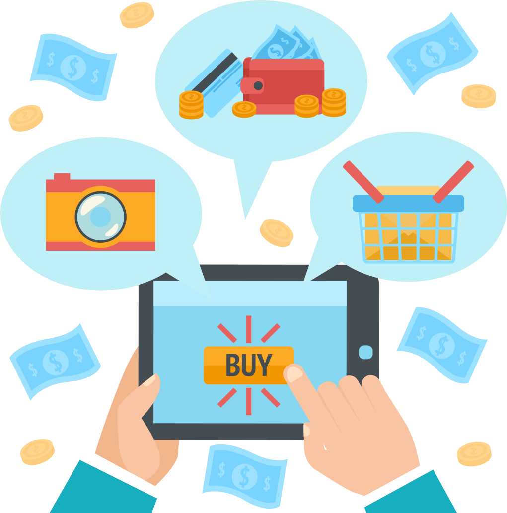 Online Shopping Royalty-free Stock Photography Illustration - Business (1058x1032)