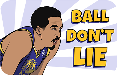 Sticker 15 From Collection «golden State Warriors» - Cartoon (490x317)