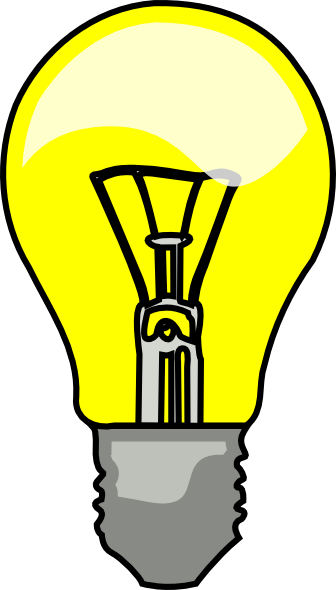 Light Bulb Token Clip Art - Light Bulb Clip Art (336x590)