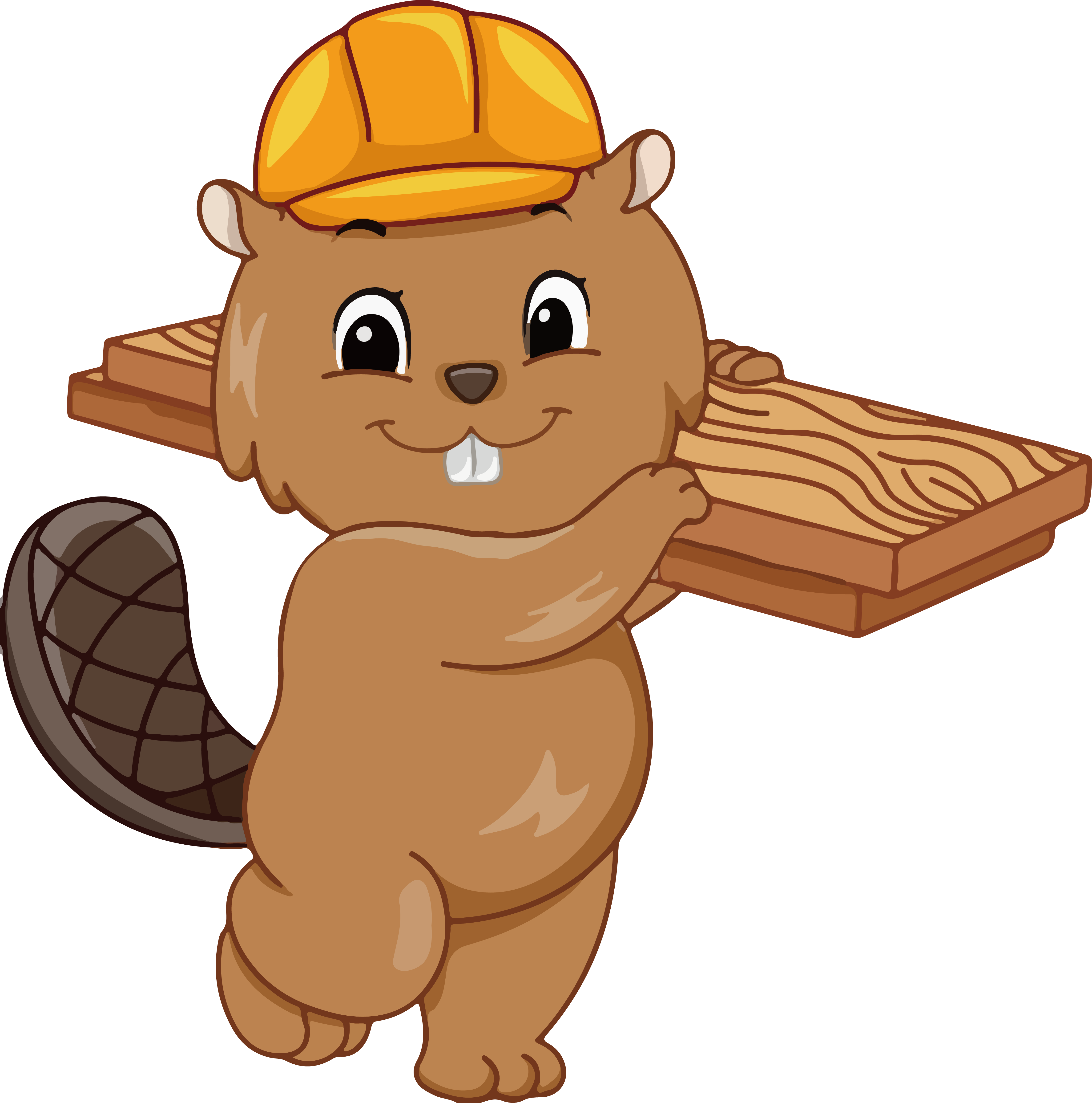 North American Beaver Royalty-free Clip Art - Рисунок Бобра (4639x4683)