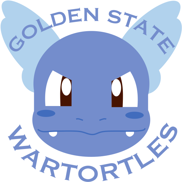 Golden State Wartortles Golden State Warriors X Wartortle - Cartoon (603x608)