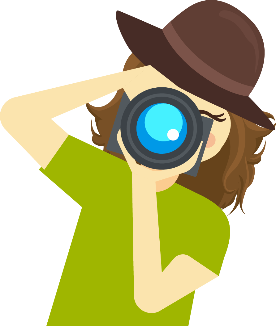 Vector Cartoon Photographer - Cartoon Photographers Vector (892x1056)