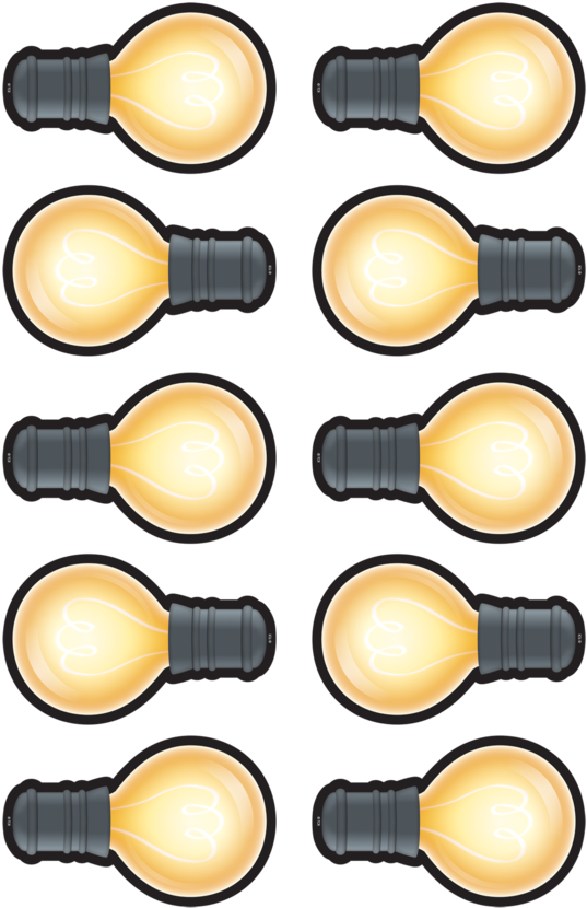 Tcr3557 White Light Bulbs Accents Image - Bulletin Board (900x900)