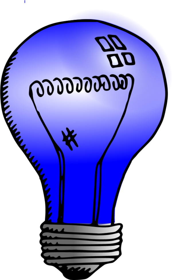 Light Bulb Cartoon - Red Light Bulb Clip Art (600x977)