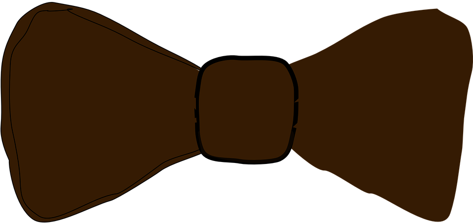 Bow Tie Clipart Party - Brown Bow Tie Clipart (960x480)