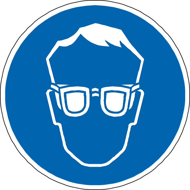 Safety Goggles Clipart 2, Buy Clip Art - Pictogramme Lunettes De Sécurité (720x720)