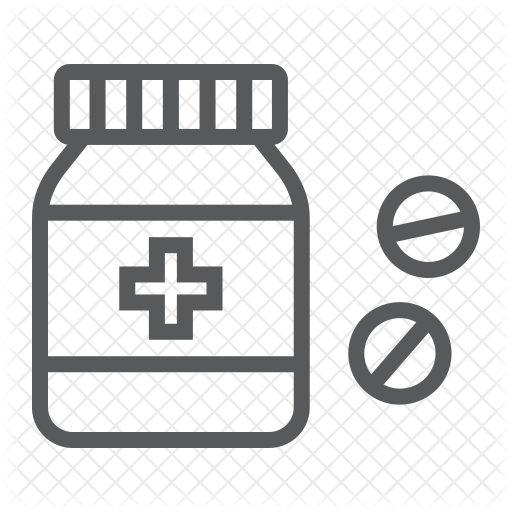 Pill Bottle Icon - Medicine (512x512)