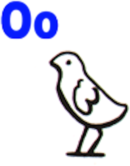 Hieroglyphs Clipart Bird - O In Hieroglyphics (625x625)