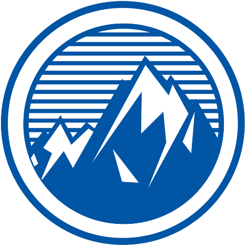Mountain Royalty-free Clip Art - Blue And White Mountain Logo (512x512)