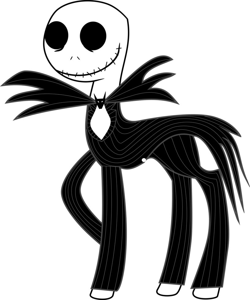 Jack Skellington Pony By Taco0bender - Cartoon (815x979)