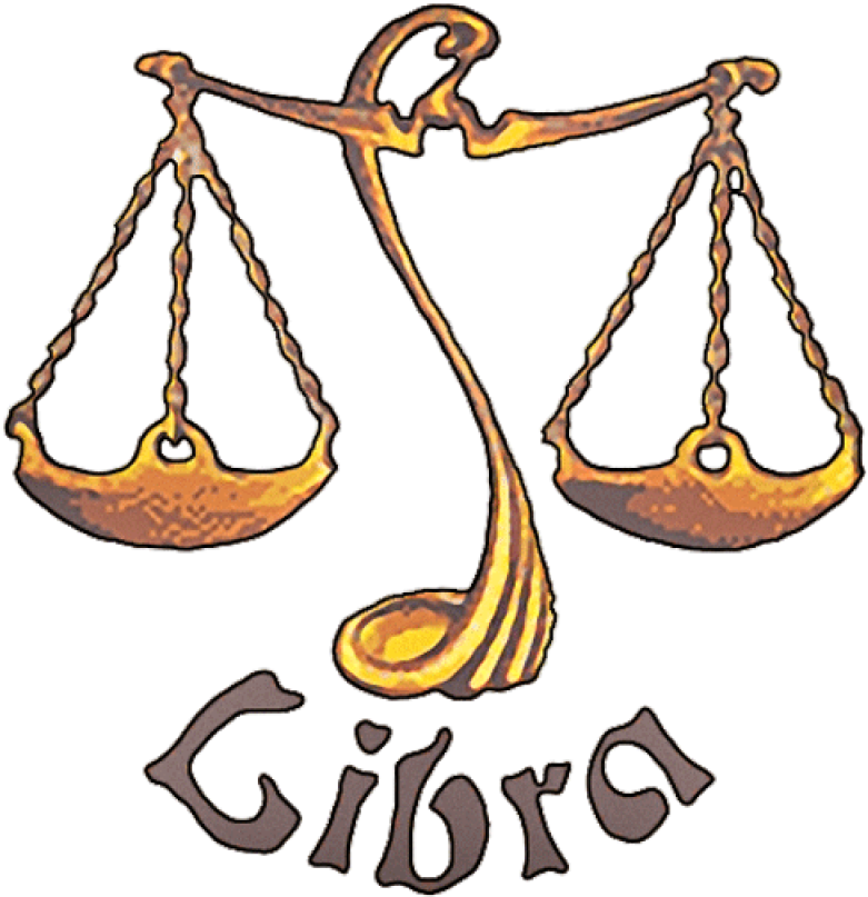 Golden Colored Libra Tattoo Zodiac Design - Gambar Libra (800x824)