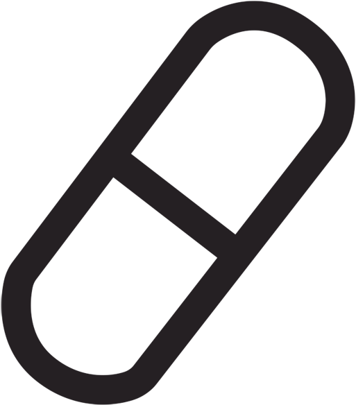 Outline Of Pill - Blue Flag Clip Art (600x600)