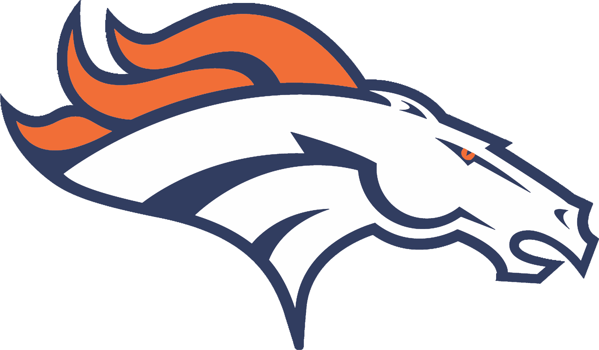 Graphic By Elizabeth Zu - Denver Broncos Logo Png (2128x1308)