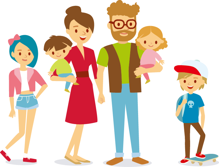 Cartoon Stock Photography Clip Art - Happy Family Cartoon Png (750x571)