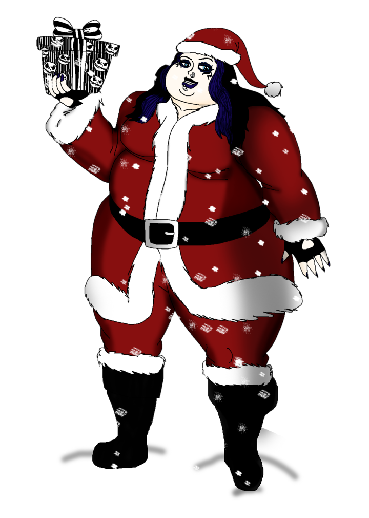 Rosa's Gothic Christmas By Artist-srf - Santa Claus (1296x1800)