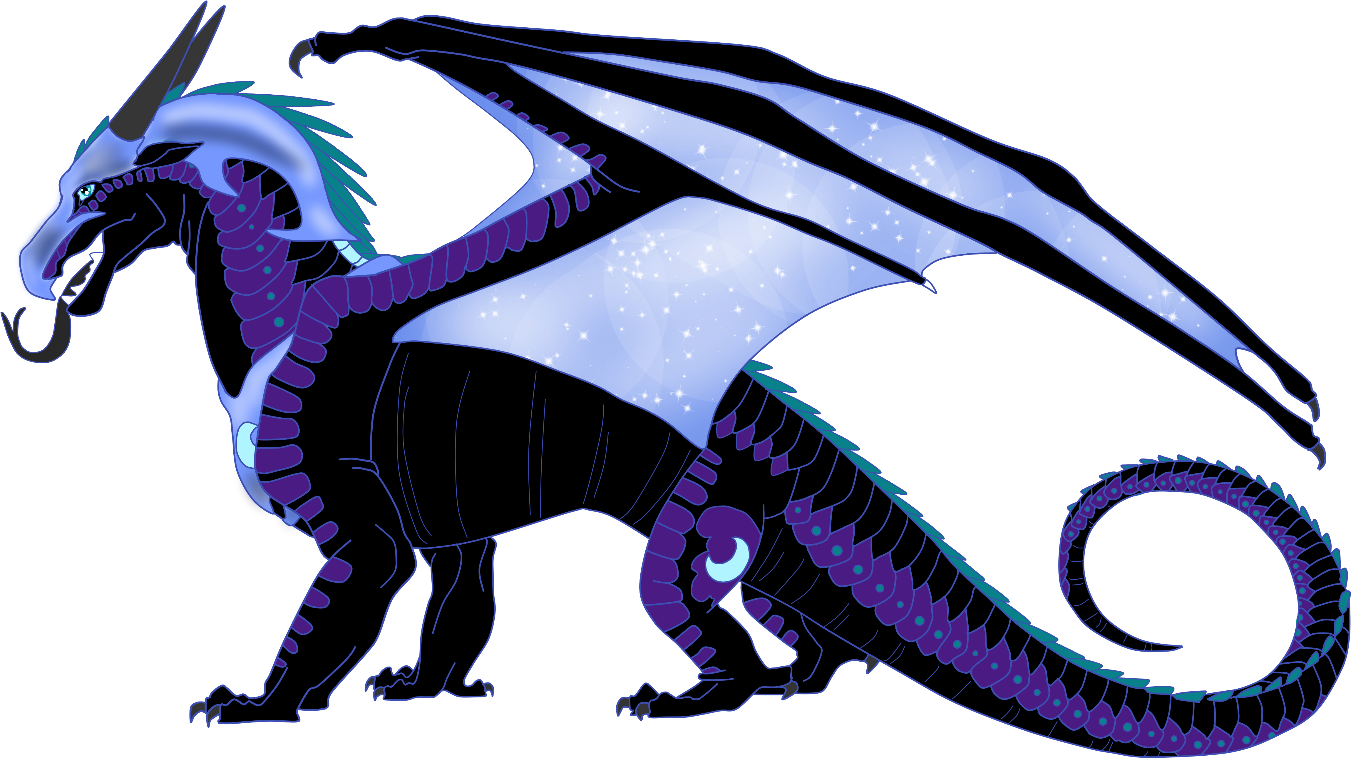 Lunarnightmares981 Nightmare Moon In Nightwing Form - Wings Of Fire Darkstalker (5000x2916)