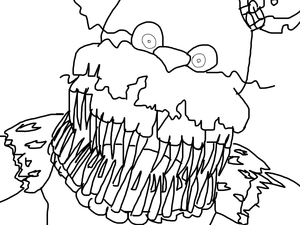 Nightmare Fredbear Base By Howlinghill On Deviantart - Easy Drawings Of Nightmare Fredbear (1024x768)