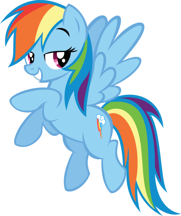 Rainbow Dash2 I'm 20% Cooler - My Little Pony Azul (600x715)