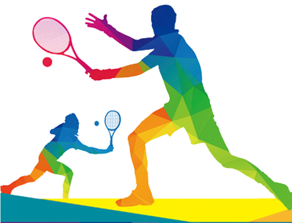 Tennis Silhouette Photography - Tenis Blanco Y Negro (600x600)