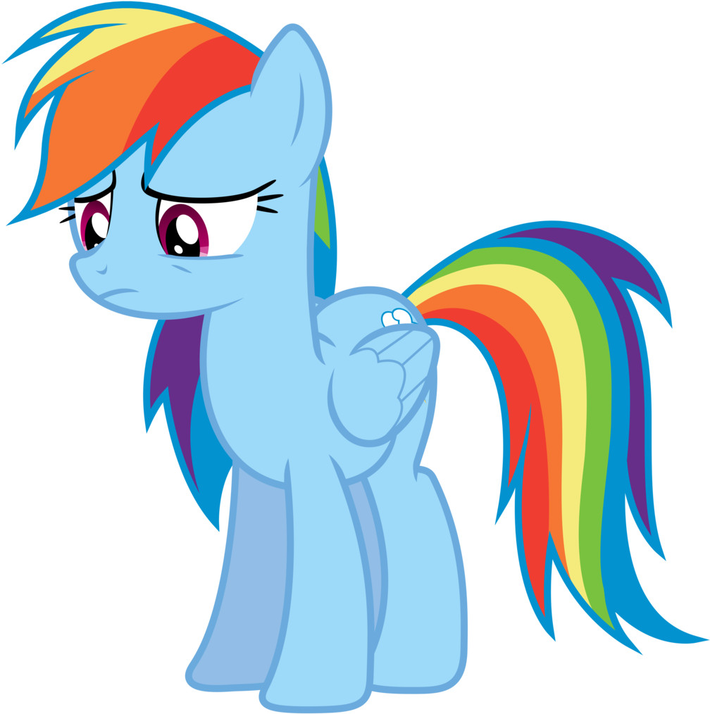 Vector 012 Sad Rainbow Dash - Mlp Rainbow Dash Sad (1024x1024)