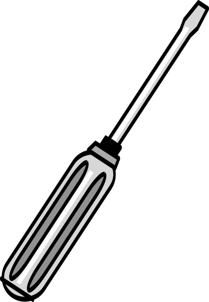 Screw Driver Drawing (414x598)