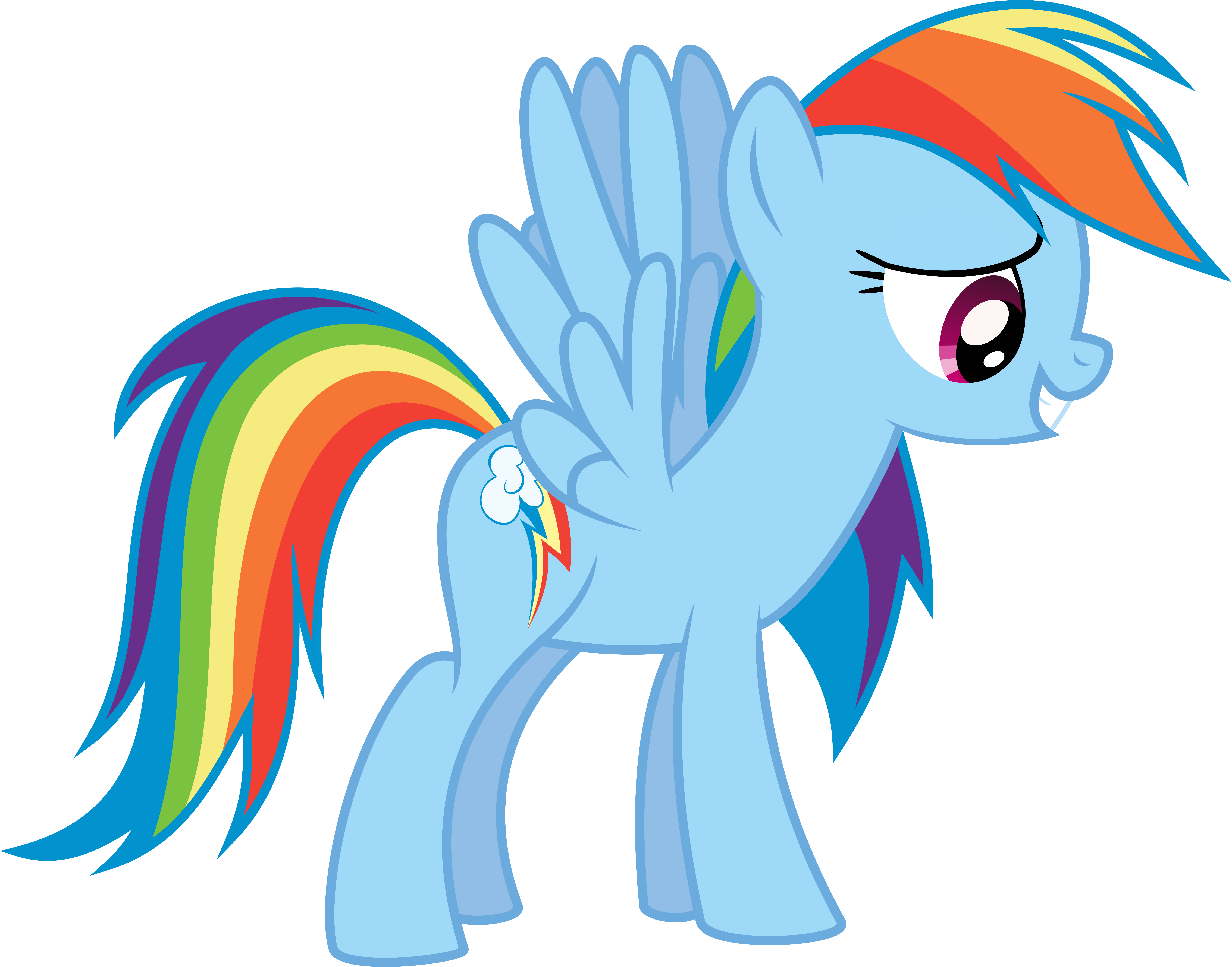 Rainbow Dash Vector By Kamyk962 Rainbow Dash Vector - Friendship Is Magic Rainbow Dash (6999x5497)