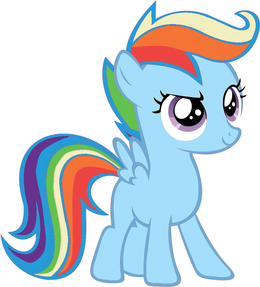 My Little Pony Rainbow Dash And Scootaloo - Orange My Little Pony Name (900x994)