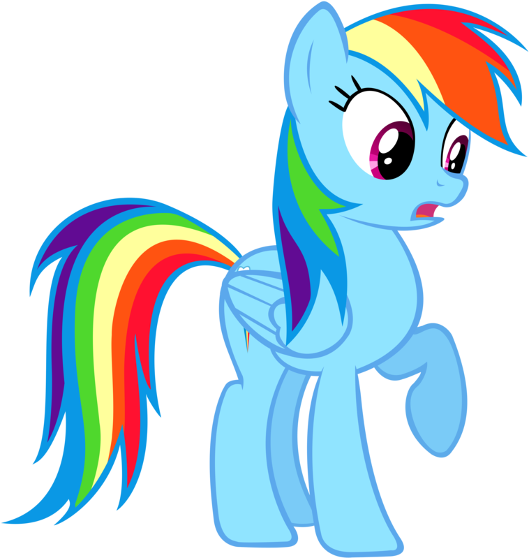 Surprised Rainbow Dash By Jonnydash Surprised Rainbow - My Little Pony Rainbow Dash Surprise (900x900)